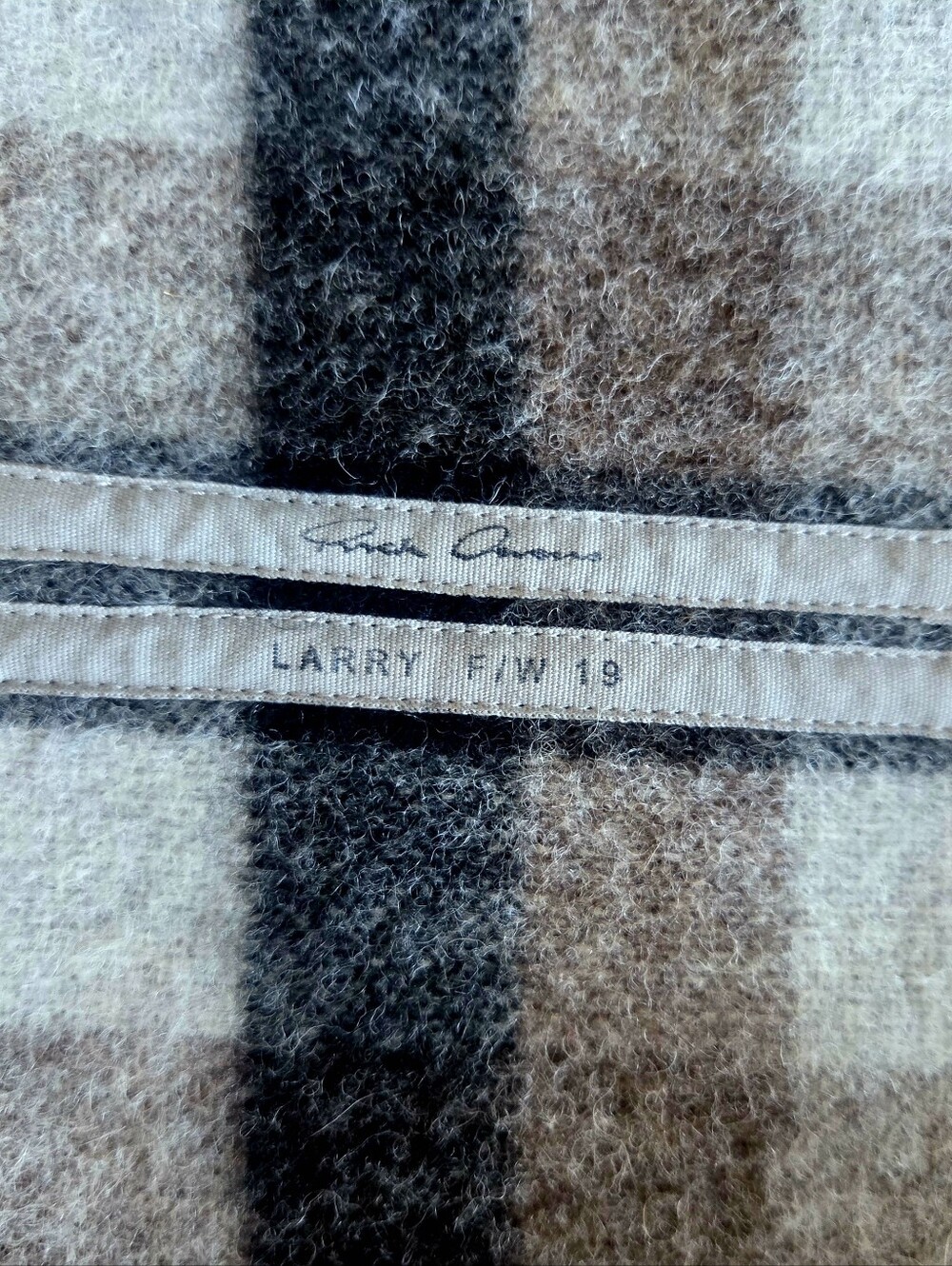 Rick Owens Exploder Check Drape Wool Jacket - Picture 11 of 13